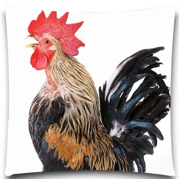 

Square cotton polyester 16" 18" 20" Black&white Cute animals cock fashion Style Sofa Cushion Covers Car bedroom