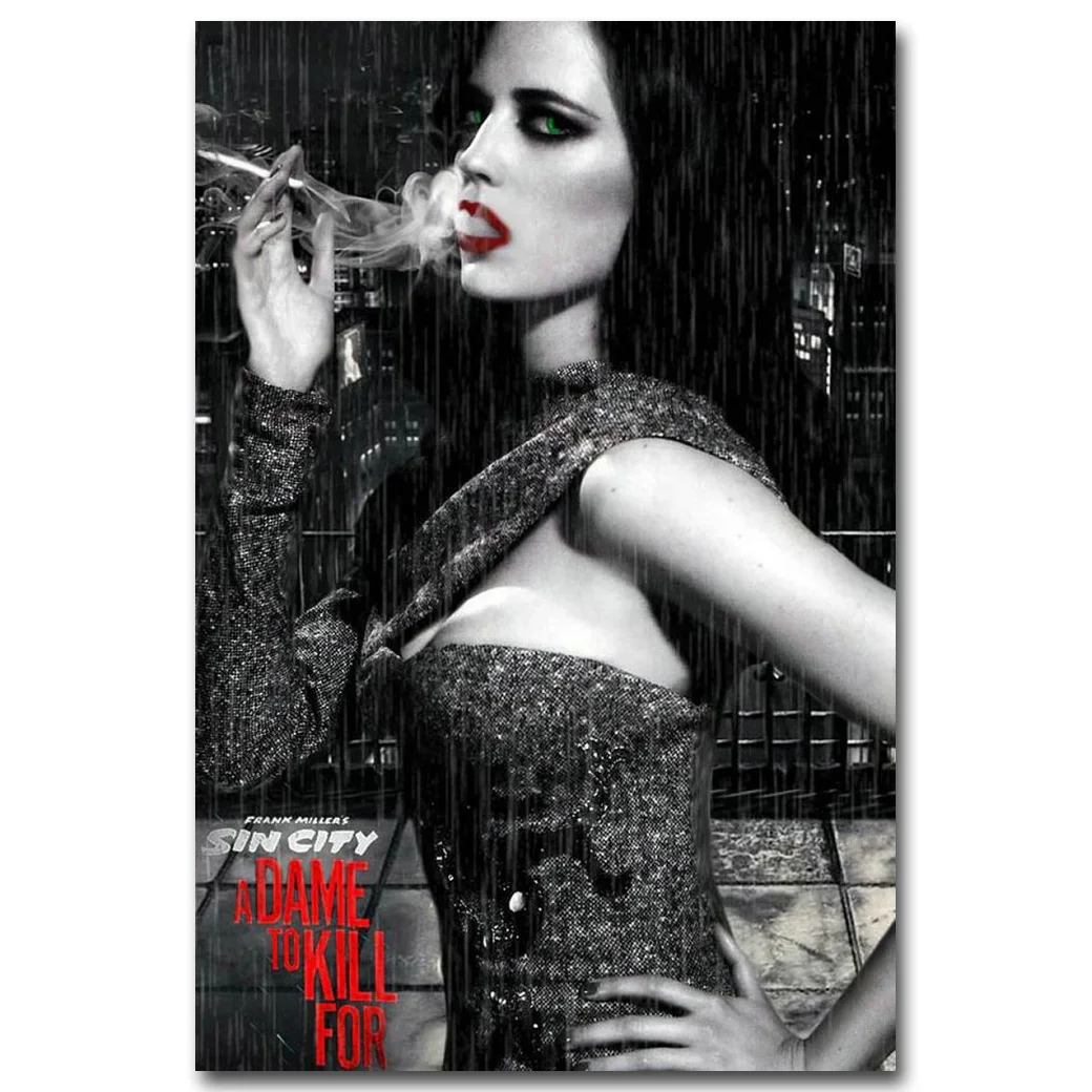 

Sin City 2 A Dame to Kill For Art Silk Fabric Poster Print 13x20 20x30 inch Movie Picture for Room Wall Decor Eva Green 003