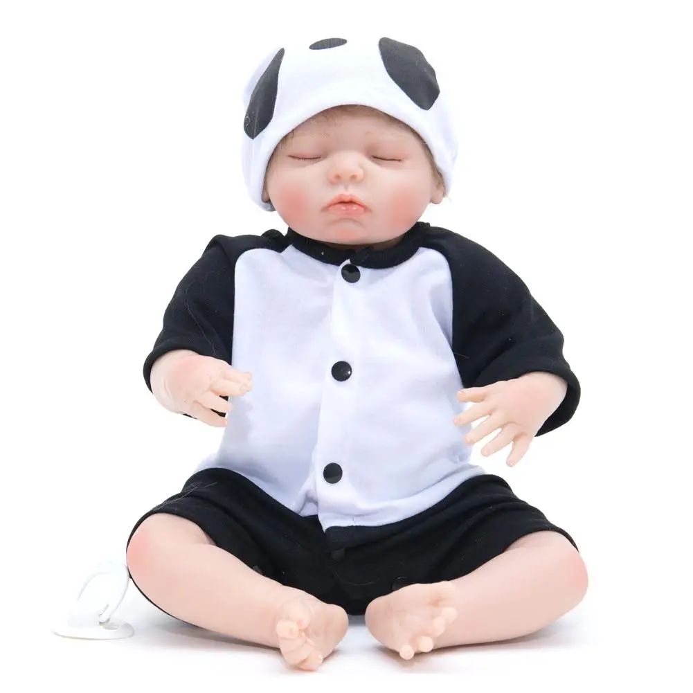 

55cm Simulation Rebirth Cute Baby Doll Toy Doll Soft Silicone Christmas Gift Children Accompany Birthday Gift Baby Toy