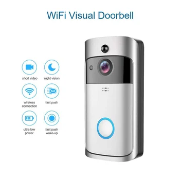 

Wireless WiFi Video Doorbell Camera IP Ring Door bell Two Way Audio APP Control iOS Android Battery Powered