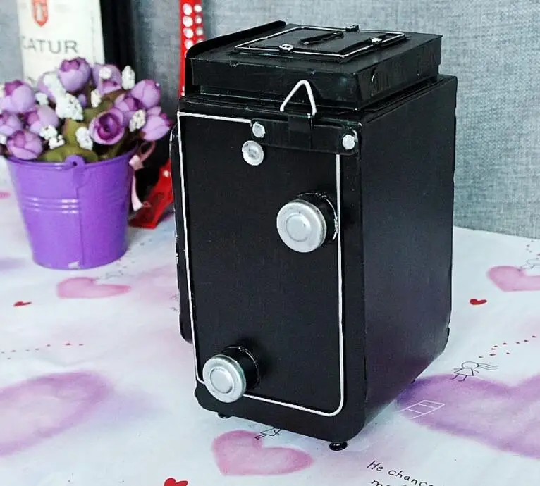 Винтажная Классическая античная камера rolleiflex ручная работа модель для дома