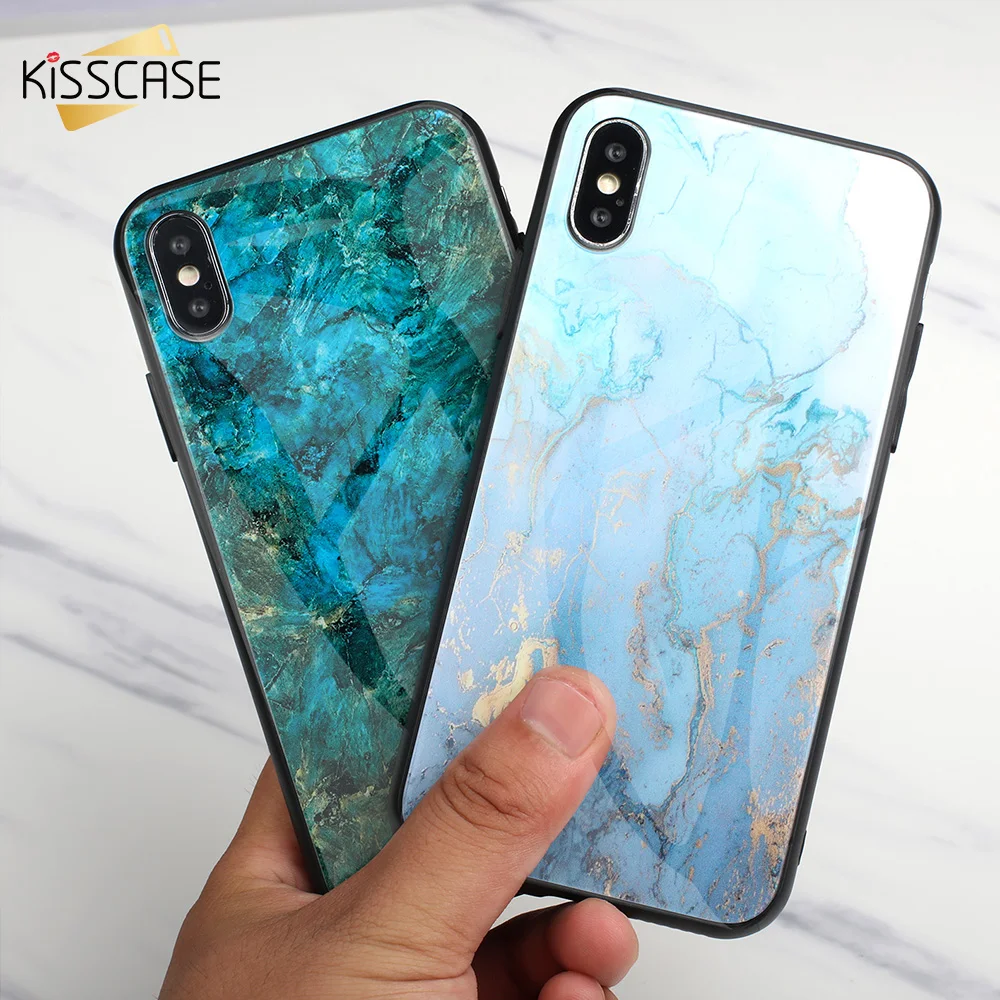 KISSCASE чехлы из закаленного стекла для huawei P20 Lite 30 Nova 3 3i Роскошный Мраморный чехол 4