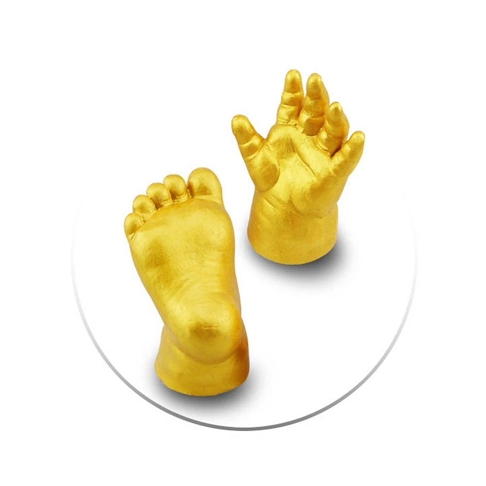 Детский отпечаток ноги 3D руки и ноги печати Плесень Для Ребенка Порошок штукатурка литья комплект на память подарок ребенка рост мемориал