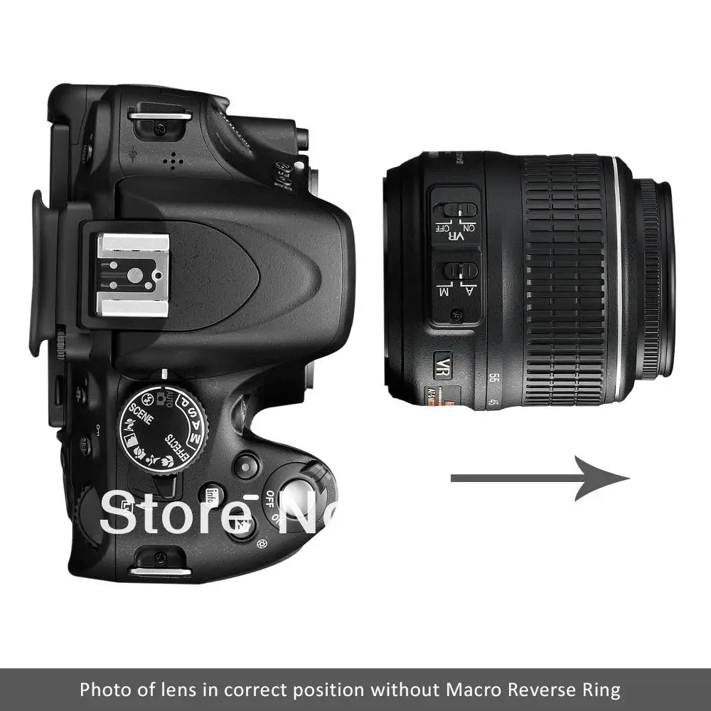 Protezione-Ring per 58mm-Nikon AI-obiettiva in retro-posizione 