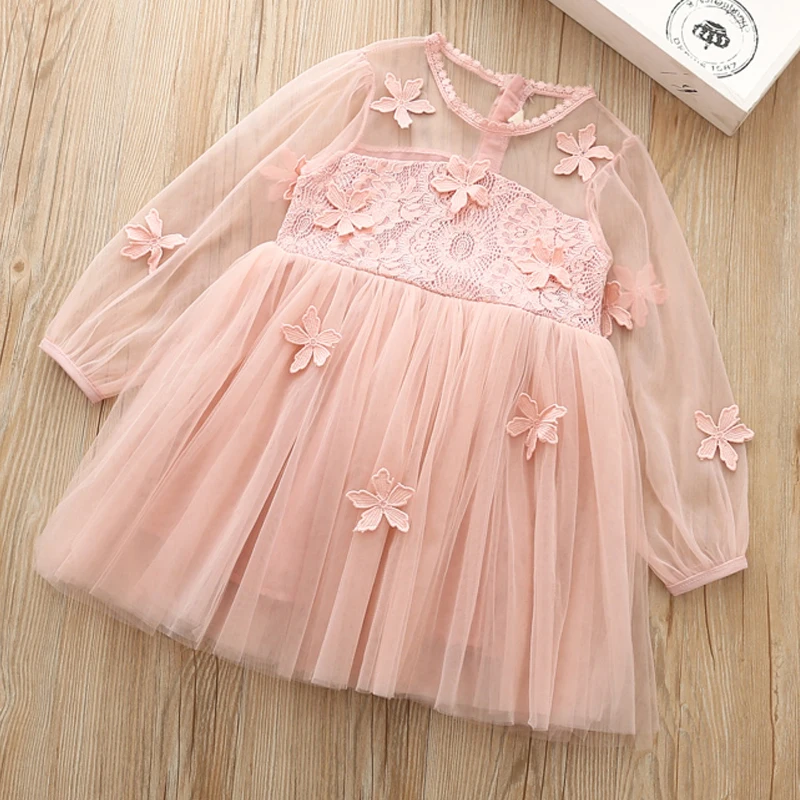 Dress kids dresses for girls 2019 Summer girls clothes Lace Flower One-fifth Embroidery In The Sleeve Princess Girls dress Dress kids dresses for girls 2019 Summer girls clothes Lace Flower One-fifth Embroidery In The Sleeve Princess Girls dress