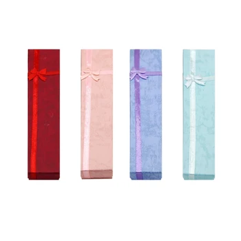 

New Long Necklace Bracelet Jewelry Box Simple Bowknot Gift Box Jewelry Box for Wedding Birthday Accessories