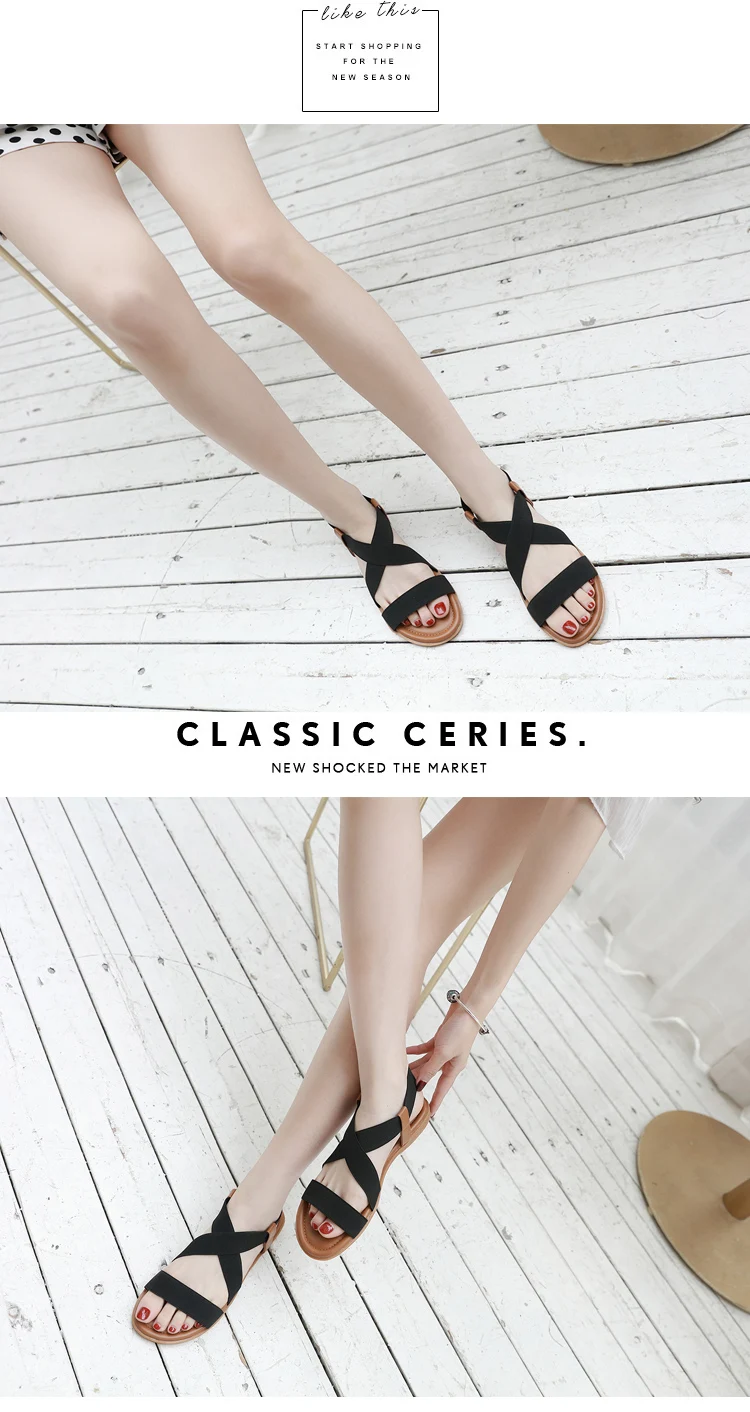 UMMEWALO сандалии Для женщин Дизайнерская обувь на плоской подошве; сандалии на ремнях в гладиаторском стиле сандалии, летняя обувь zapatos mujer