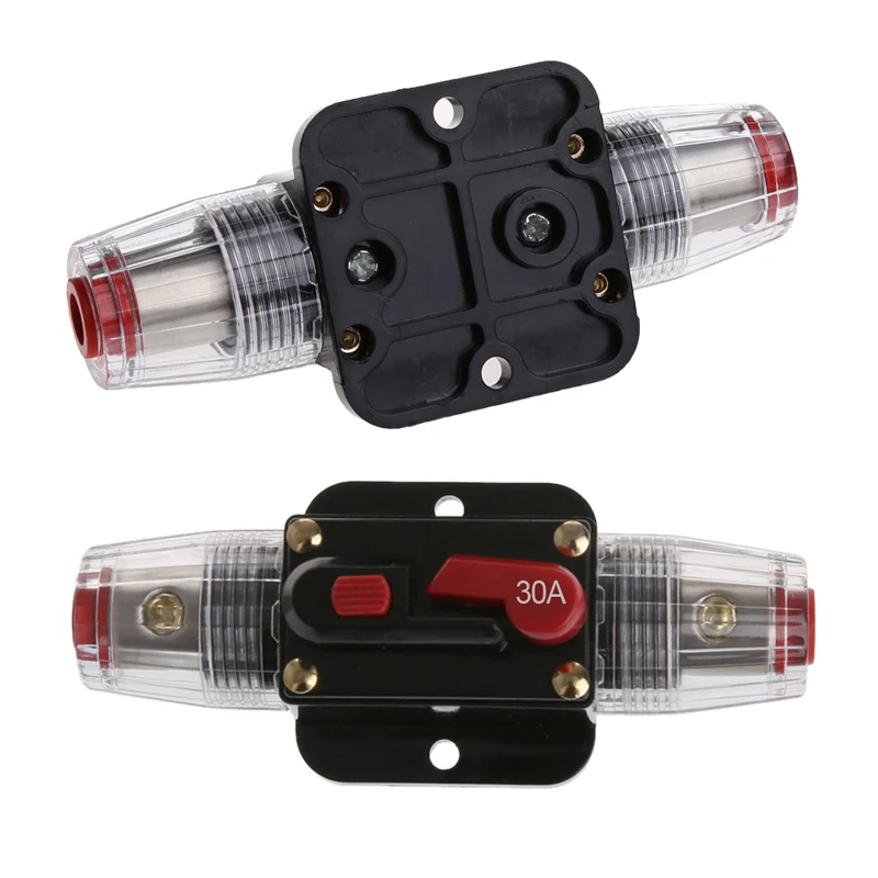 Car Audio 125/80-Amp Circuit Breaker Manual Reset Switch Agu Fuse Holder Auto Replacement Parts Fuses Car Audio 125/80-Amp Circuit Breaker Manual Reset Switch Agu Fuse Holder Auto Replacement Parts Fuses