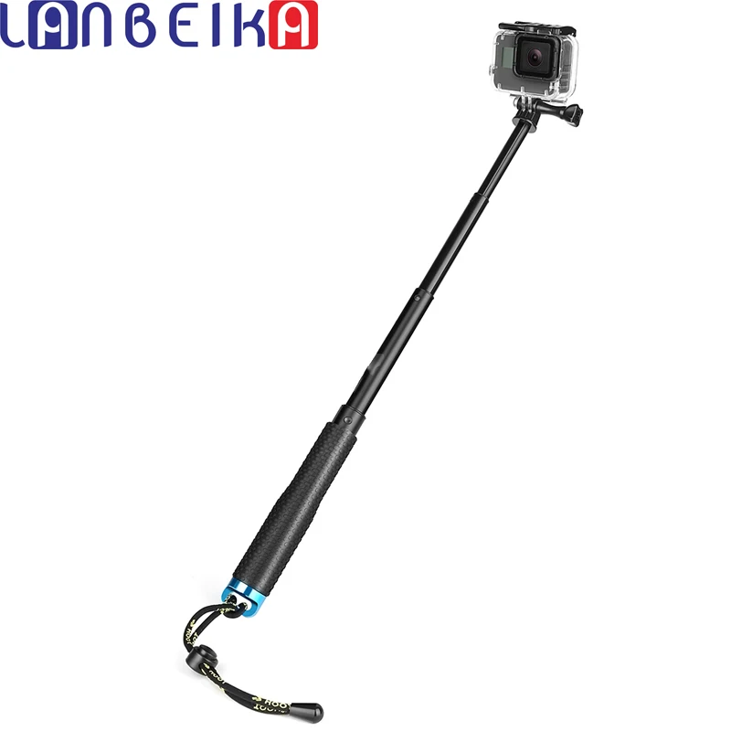 

LANBEIKA 19-49cm Portable Selfie Stick Extend Monopod For Gopro Hero 12 11 10 SJCAM Insta360 Ace Pro DJI OSMO Action 4 3 Camera