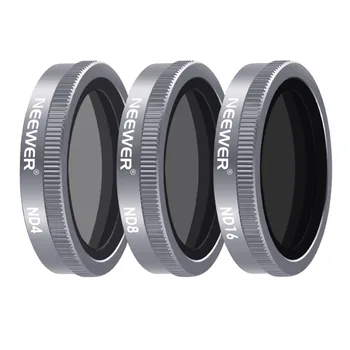 

Neewer Shutter Filter Kit for DJI Mavic 2 Zoom, Includes Multi-coated ND4 ND8 ND16 Filters for Outdoor Photo with Carrying box