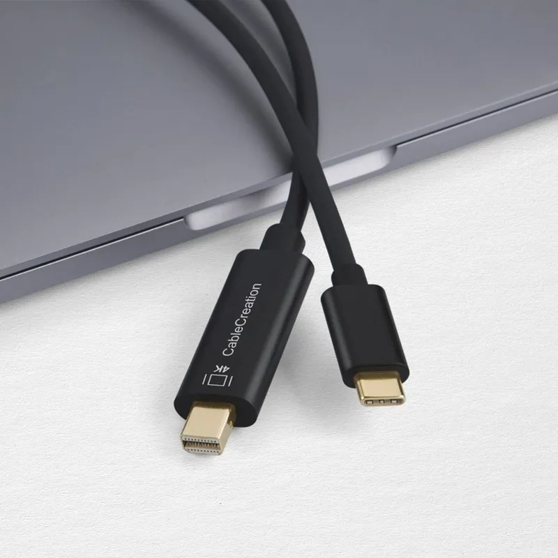 USB C для Mini DP кабель типа DisplayPort 4K 60Hz Алюминиевый адаптер (не Thunderbolt) MacBook Pro Chromebook