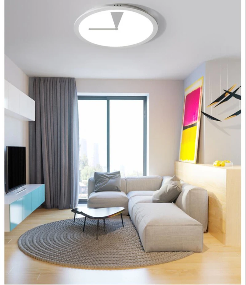 Новые творческие современная мода AC 90-260 В уютный светодиодный круговой Потолочные светильники для Гостиная Спальня потолочные