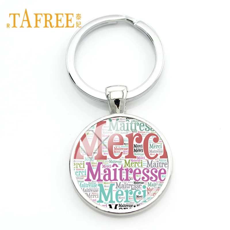 TAFREE художественный брелок с изображением фламинго и брелоки Merci Super Maitresse дизайн