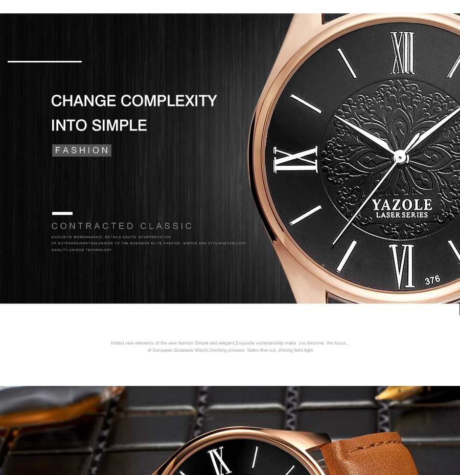 YAZOLE лучший бренд класса люкс Для мужчин часы модные Бизнес Для мужчин смотреть Для мужчин кварцевые наручные часы кожа часы relogio masculino