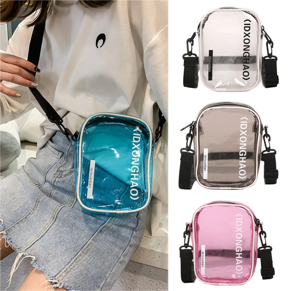

xiniu Women Transparent Wild Messenger Bag Shoulder Fashion Bag Tote Bags Casual Clutch Messenger Bag #0314015