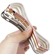 Тонкий мягкий силиконовый чехол-бампер для iphone 6, 6S Plus, 5, 5S, SE, роскошные чехлы для телефонов,, розовое золото, серебро, серый цвет