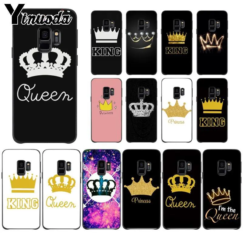 Yinuoda King queen Новинка чехол для телефона Fundas Крышка samsung Galaxy s9 s8 plus note 8 note9 s7 note5 s10lite