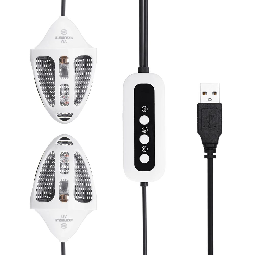 CLAITE DC5V 10 Вт обувь УФ лампа ультрафиолетового озона стерилизатор для обуви сушилка дезодорант осушитель дезинфицирующее средство
