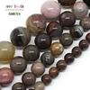 Pierre pétrifiée en bois naturel, grosses perles rondes, pour la fabrication de bijoux, 15.5 pouce/brin, tailles 6/8/10/12mm, bracelet à bricoler soi-même (F00518) ► Photo 1/3
