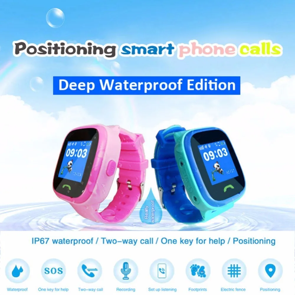 

Fashion HW8 1.22 inch Colorful Touch Screen Children GPS Precision Positioning With SOS Button IP67 Waterproof Kids Smart Watch