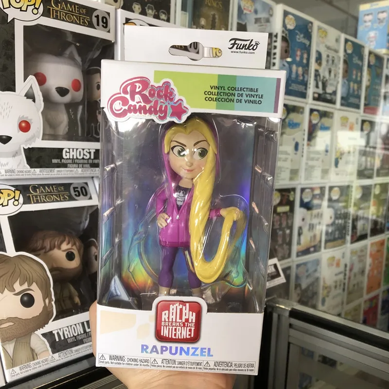 Официальный Funko Rock Candy Comfy Princess-Рапунцель Виниловая фигурка Коллекционная модель