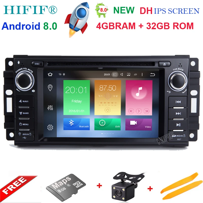 Flash Deal IPS 6.2" 8 Core Android 8.0 OS Special Car DVD for Jeep Patriot 2009-2011 Chrysler 300C 2008-2010 & Chrysler Sebring 2007-2010 0