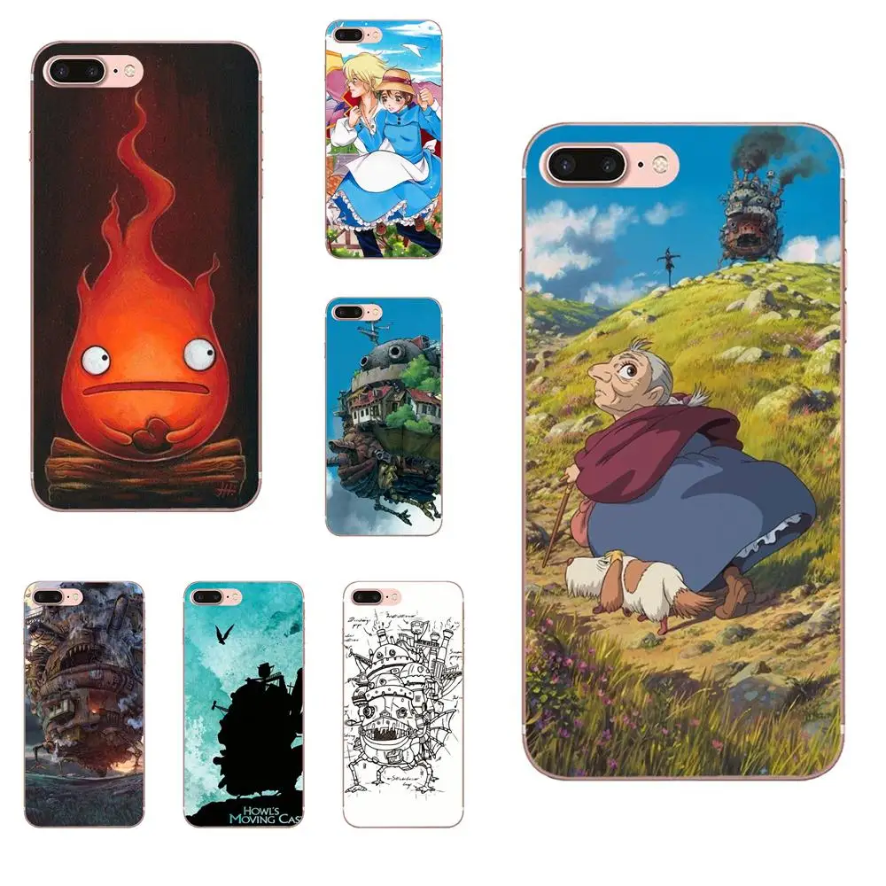 

Silicone Case For Samsung Galaxy Note 5 8 9 S3 S4 S5 S6 S7 S8 S9 S10 mini Edge Plus Lite Howl's Moving Castle