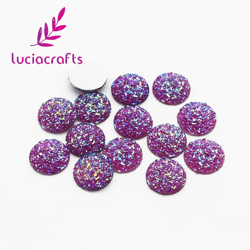 

Lucia crafts 14mm Multi Colors option oval Flat back Resin Rhinestones Bag shoes decoration for DIY Accessories 24pcs D1211