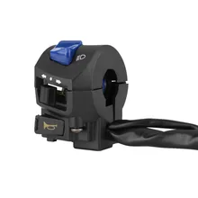 Мотоцикл 7/8 дюйма левый и правый руль крепление переключатель со звуковым сигналом и контроль зажигания изготовлен аиз высококачественного пластика и металла