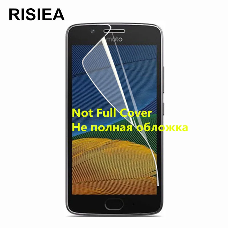 

RISIEA 5pcs glossy Clear Screen Protector Protective Film For Motorola Moto G6 G5S Plus Play Z E4 E5 Plus play One