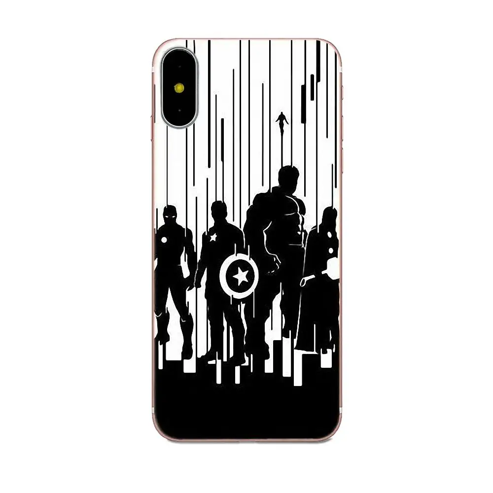 Marvel наклейки &quotМстители&quot ТПУ чехол для Moto G G2 G3 G4 G5 HTC 530 626 628 630 816 820 One A9 M7 M8 M9 M10 E9