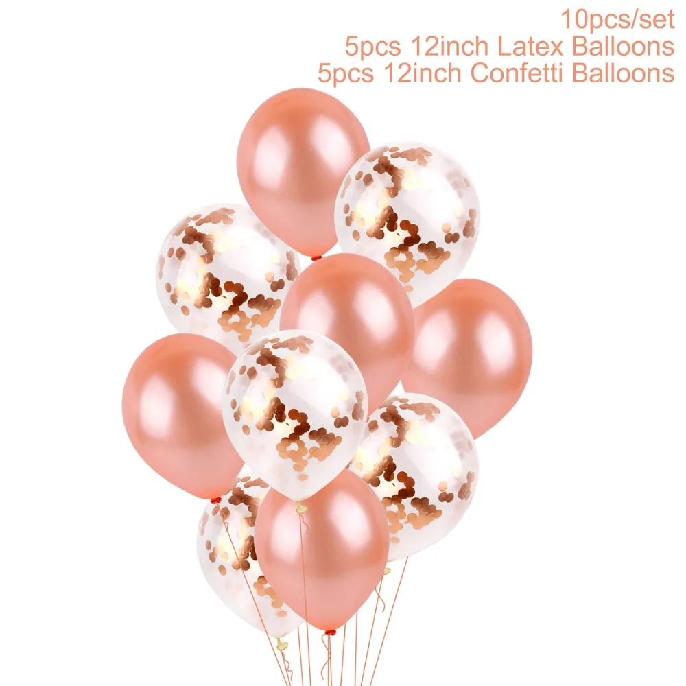 QIFU forever 18 Birthday Balloon Rose Gold 18th 18 Birthday Party Balloons Decor Adult 18 Years Girl Birthday Balloon Decor