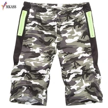Для мужчин шорты лето мода камуфляж хлопок Повседневное хип-хоп мужской короткие M-2XL