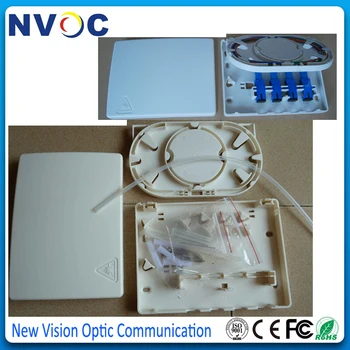 

10pcs/Lot,4Ports FTTH Mini Fiber Optic Empty Terminal Box,Fiber Optic Socket FTTH Customer Terminal Box (Plastic Shell)