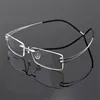 Pure Titanium Glasses Frame Eyeglasses Men Women Customized Prescription glasses Myopia Hyperopia Frameless frames fashion ► Photo 1/6