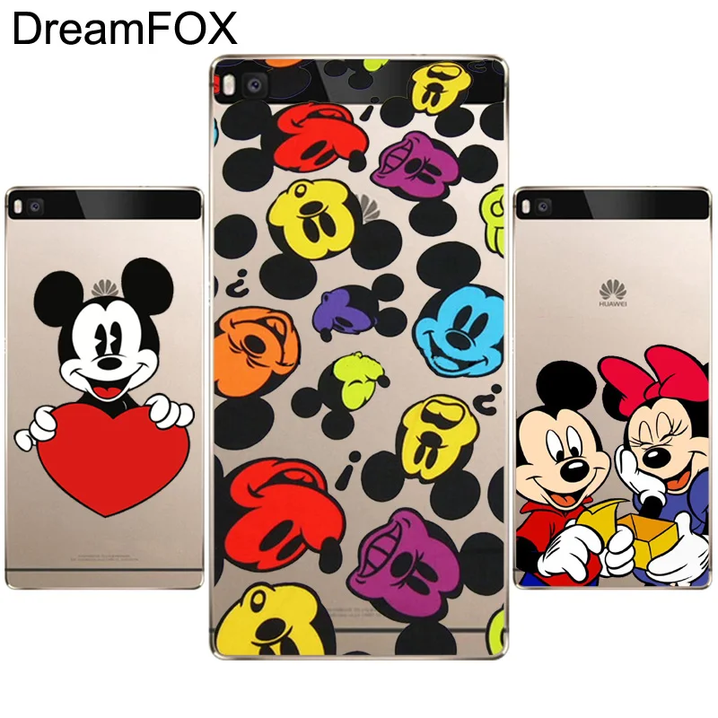 

DREAMFOX M543 Mickey Mouse Soft TPU Silicone Case Cover For Huawei P8 P9 P10 Lite Plus 2017 Honor 8 Lite Pro 9 6X