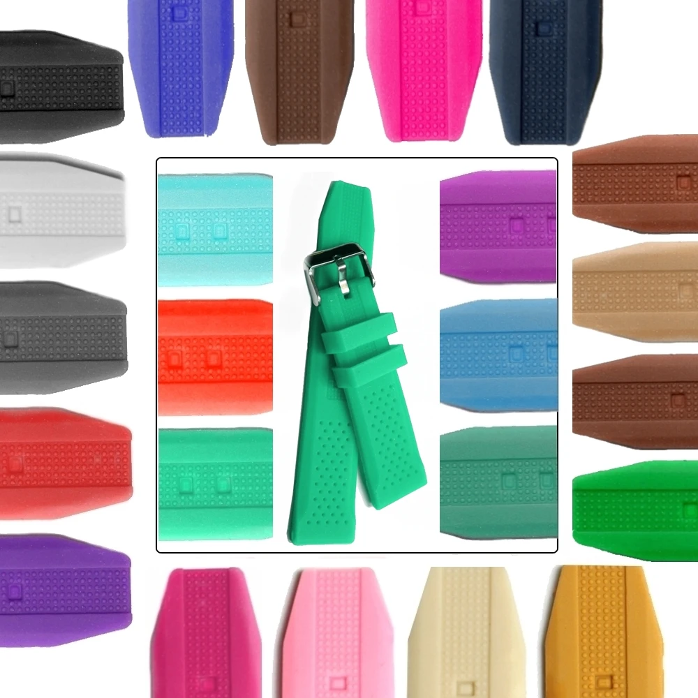 

22mm light aquamarine Silicone Jelly Rubber Unisex Watch Band Straps WB1051W22JB