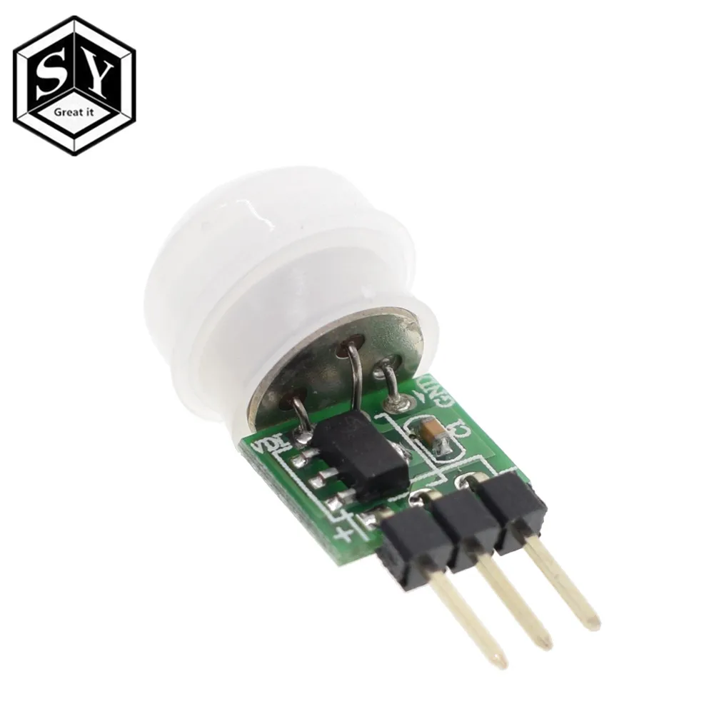 

GREAT IT Mini IR Pyroelectric Infrared PIR Motion Human Sensor Automatic Detector Module AM312 Sensor DC 2.7 to 12V