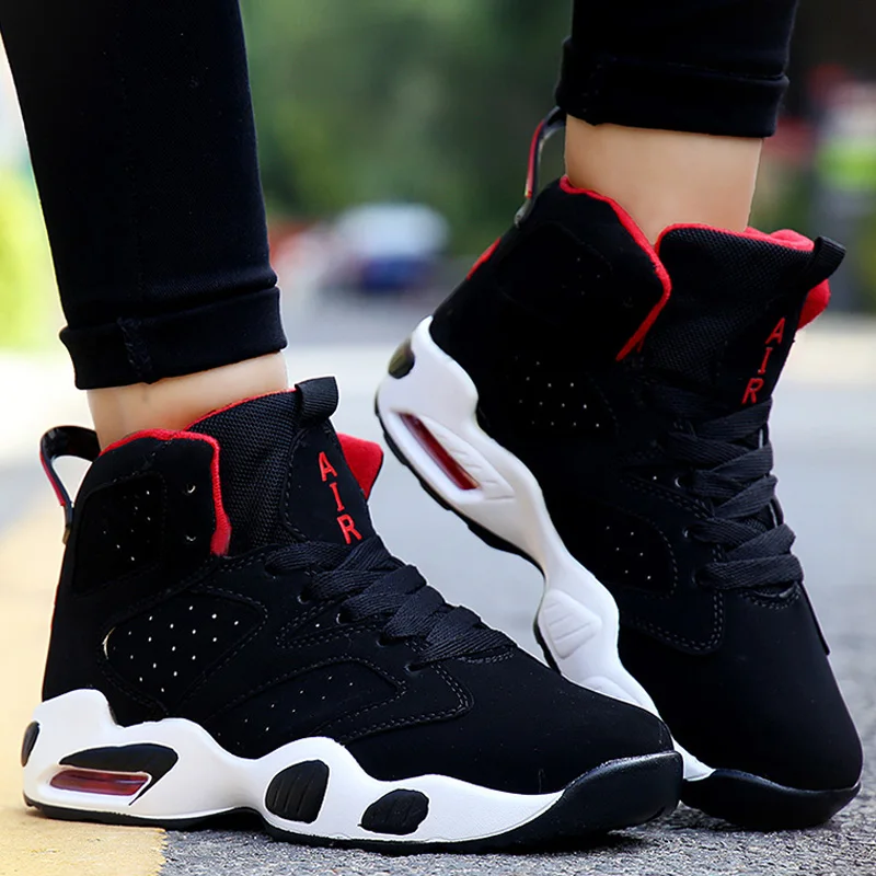 Мужские кроссовки на воздушной подушке легкие с высоким берцем для влюбленных