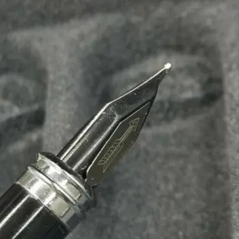 

Old Stock PD Fountain Pen Matte Black Ink Pen Classic Reversible Nib F/M Size Stationery Office school supplies Writing Gift