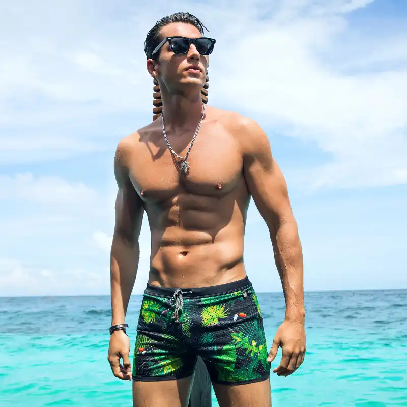 boxers under swimming shorts