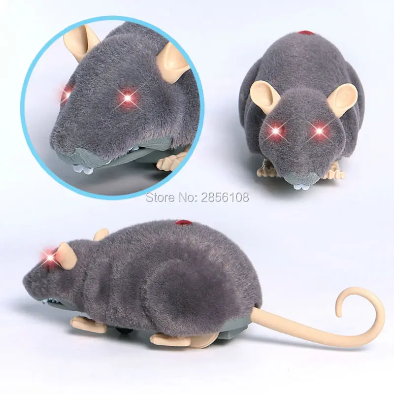 Brinquedo do Gato Simulação de Controle Brinquedo do Gato de Estimação Controle Remoto Infravermelho Mouse Pelúcia Mouseelectronic rc Ratos de Estimação Brinquedo 2ch 8 2ch simulação de controle remoto pelúcia mouseelectronic