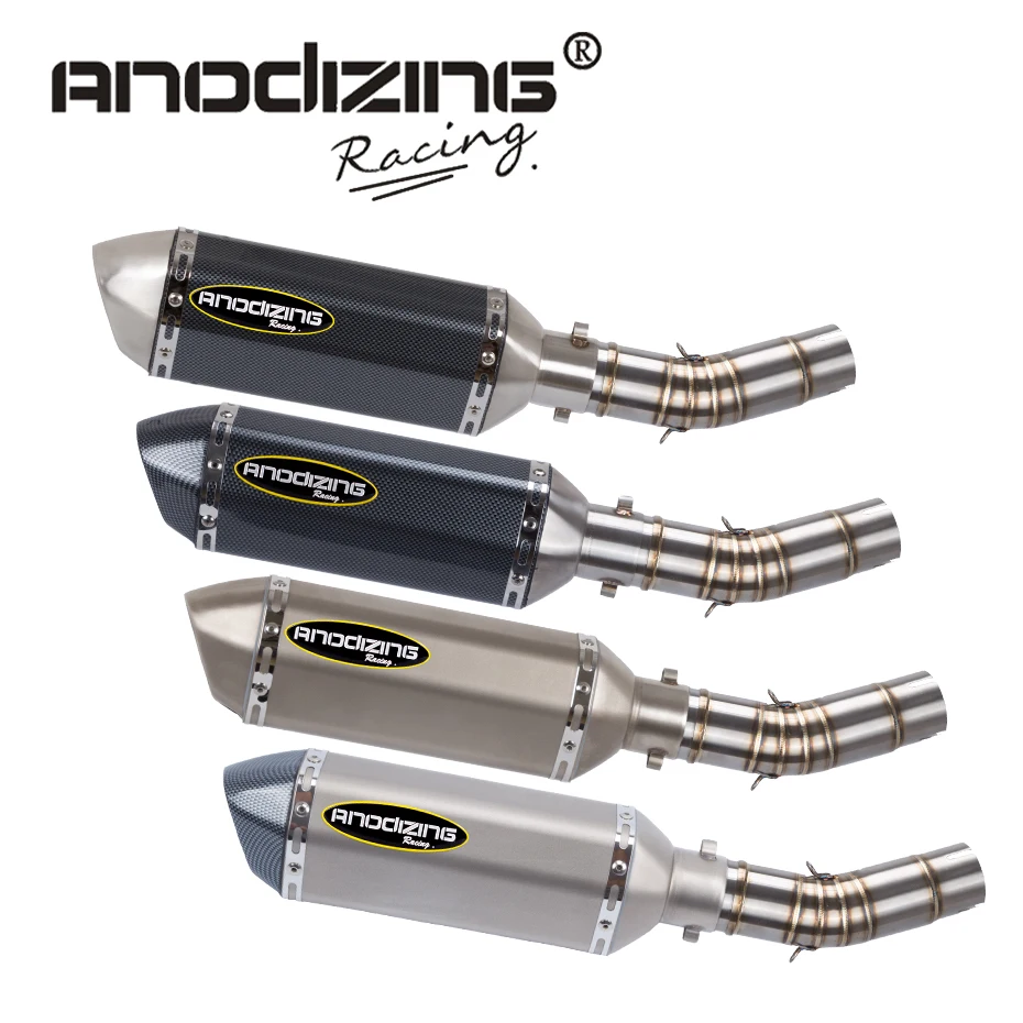 Goede Motorfiets Link Pijp carbon fiber Uitlaat Stilte Set SLIP OP voor SUZUKI GSX250R GSXR250