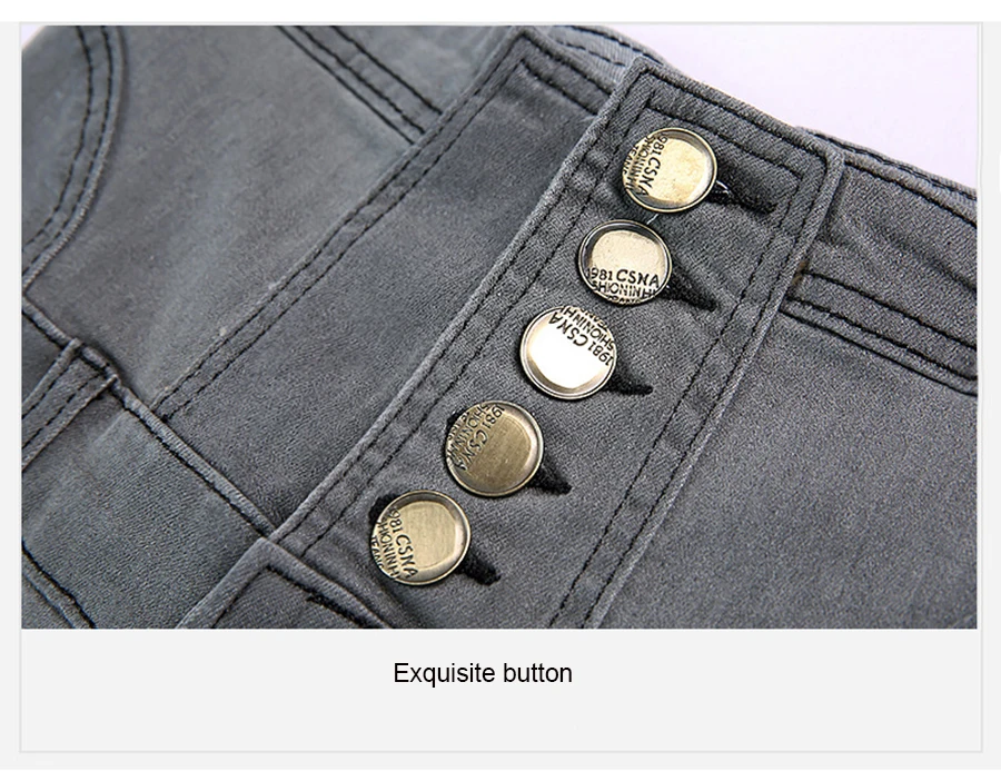 Winter Women Warm Jeans with Thicken Fleece Velvet Denim High Waist front Button back Strap Design Pencil Pants Plus Size S-6XL (32)