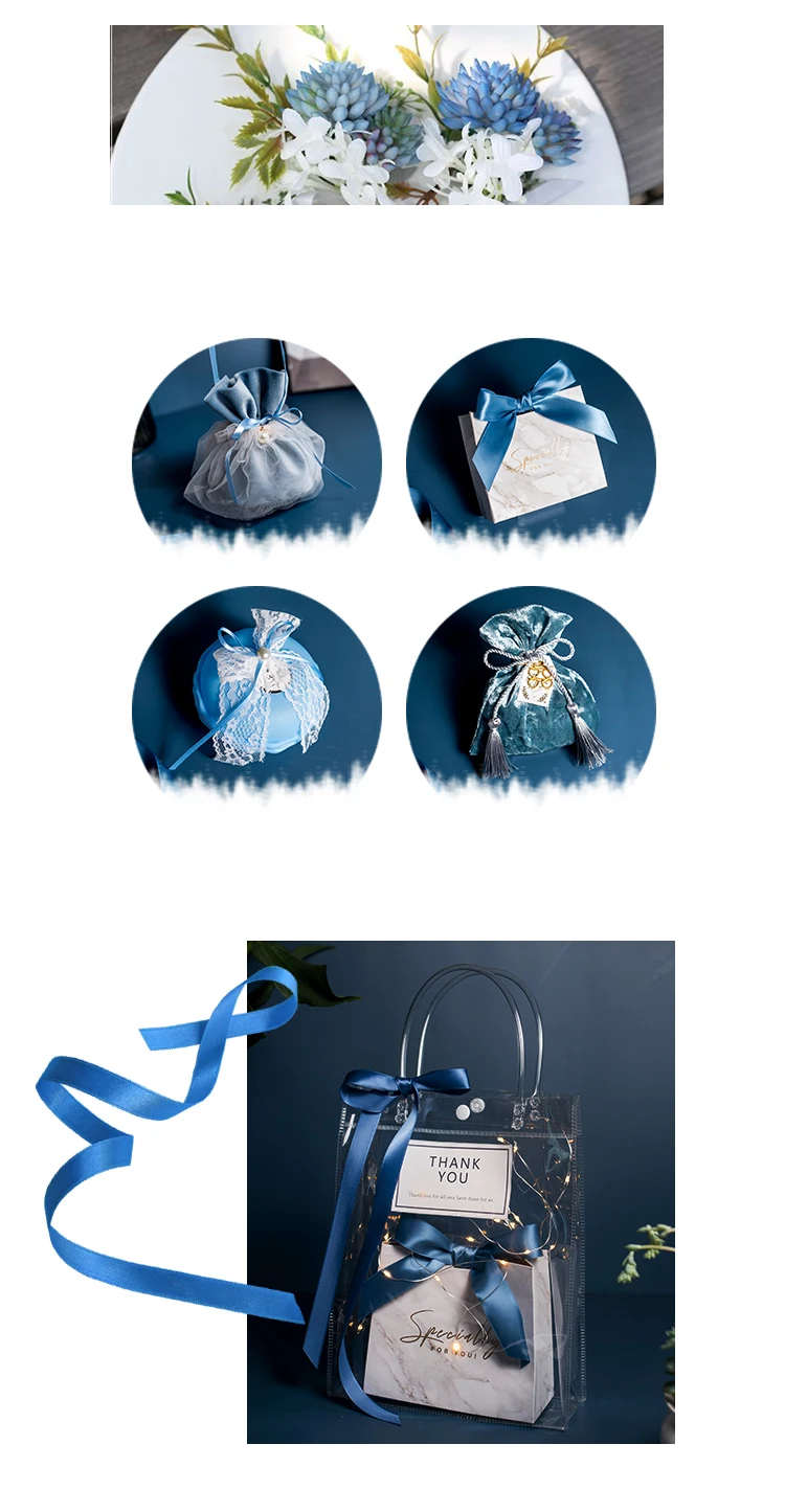 Новые пластиковые подарочные пакеты подарочные упаковочные сумки с ручками ПВХ Ясный Прозрачный сумка для подарка ювелирные изделия сумки декор