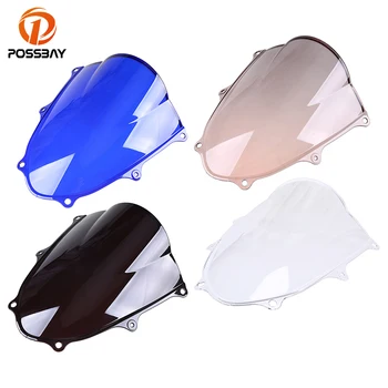 

POSSBAY Motorcycle Windshield Windscreen 4 Color For Suzuki K17 2017 2018 Cafe Racer Scooter Windscreen Wind Deflector