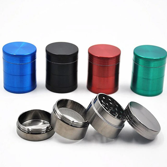 New 4 Layer Broken Smoke Grinder Metal Tobacco Grinder Smoking Pipe