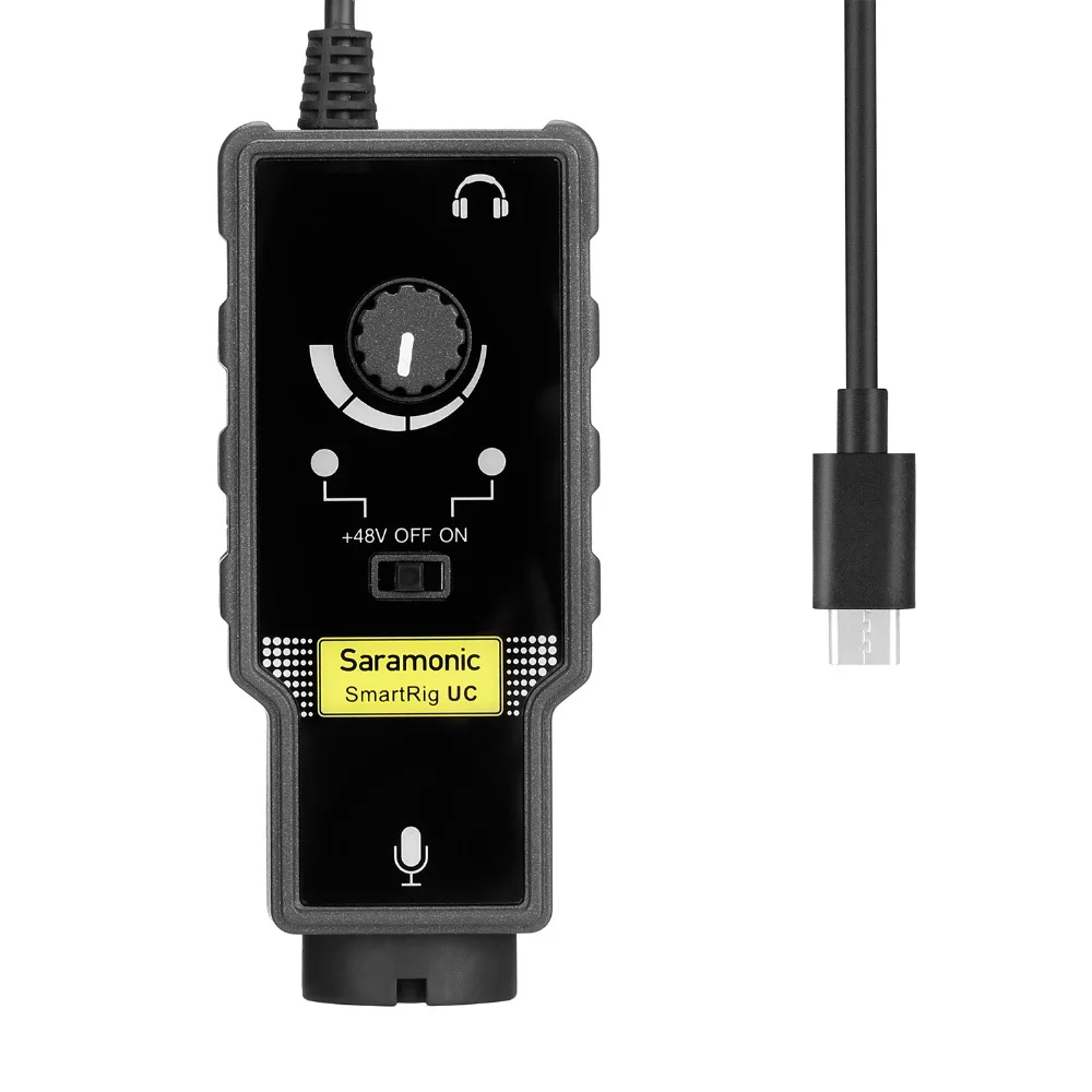 

Saramonic SmartRig UC XLR/Type-C Microphone Audio Mixer with Phantom Power Preamp & Guitar Interface for Type-C devices