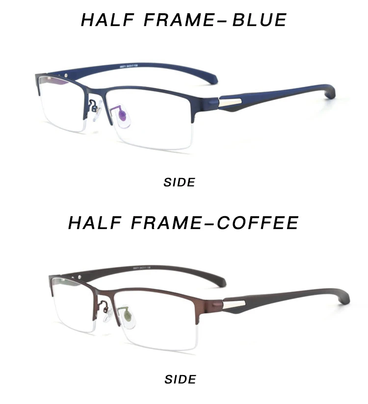MAITENAZ TR90 сплав прогрессивные Мультифокальные очки для чтения анти синий луч бизнес полный половина рамки для мужчин+ от 0,75 до+ 3,5 66071