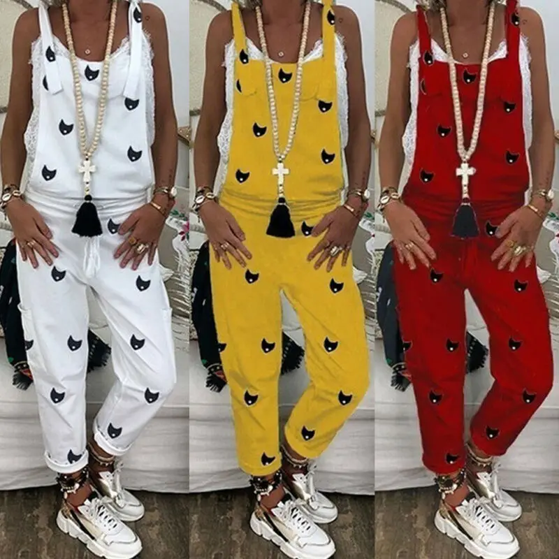 printed dungarees womens